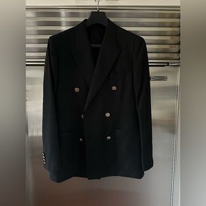 Double breasted men’s blazer black